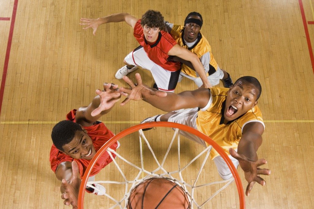 the basketball game